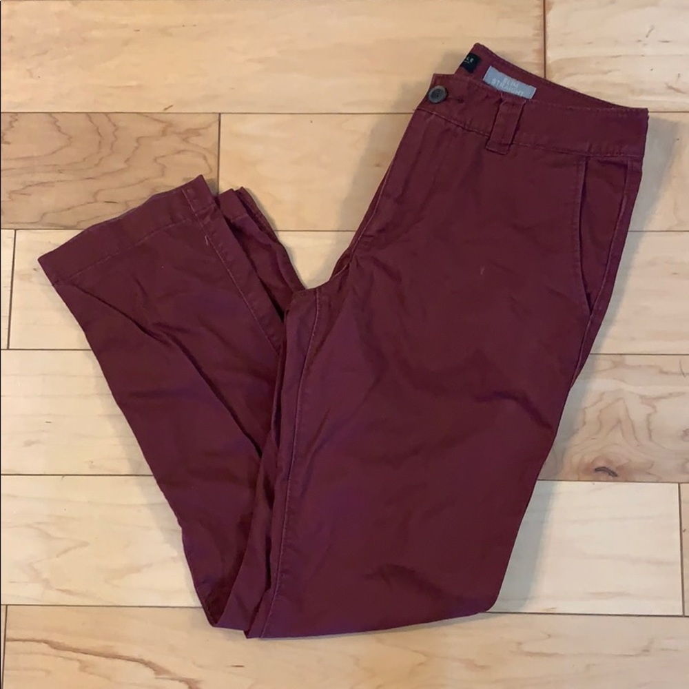 Slim straight chinos